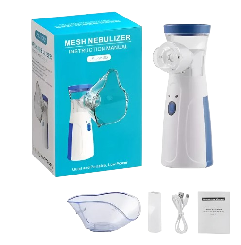 AirFlow™ PRO – Nebulizador Portátil para Alivio Respiratorio Inmediato