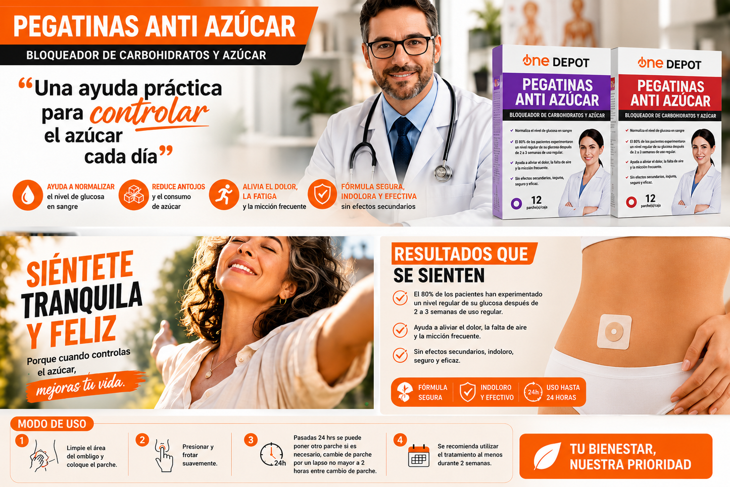 GlucoVital Pro™ — Parches Naturales para la Glucosa y Diabetes