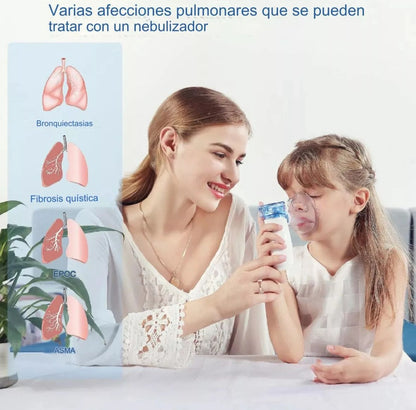 AirFlow™ PRO – Nebulizador Portátil para Alivio Respiratorio Inmediato
