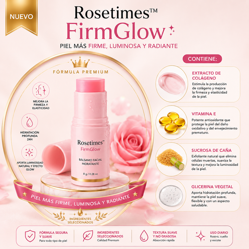 Rosetimes™ FirmGlow — Firmeza y luminosidad