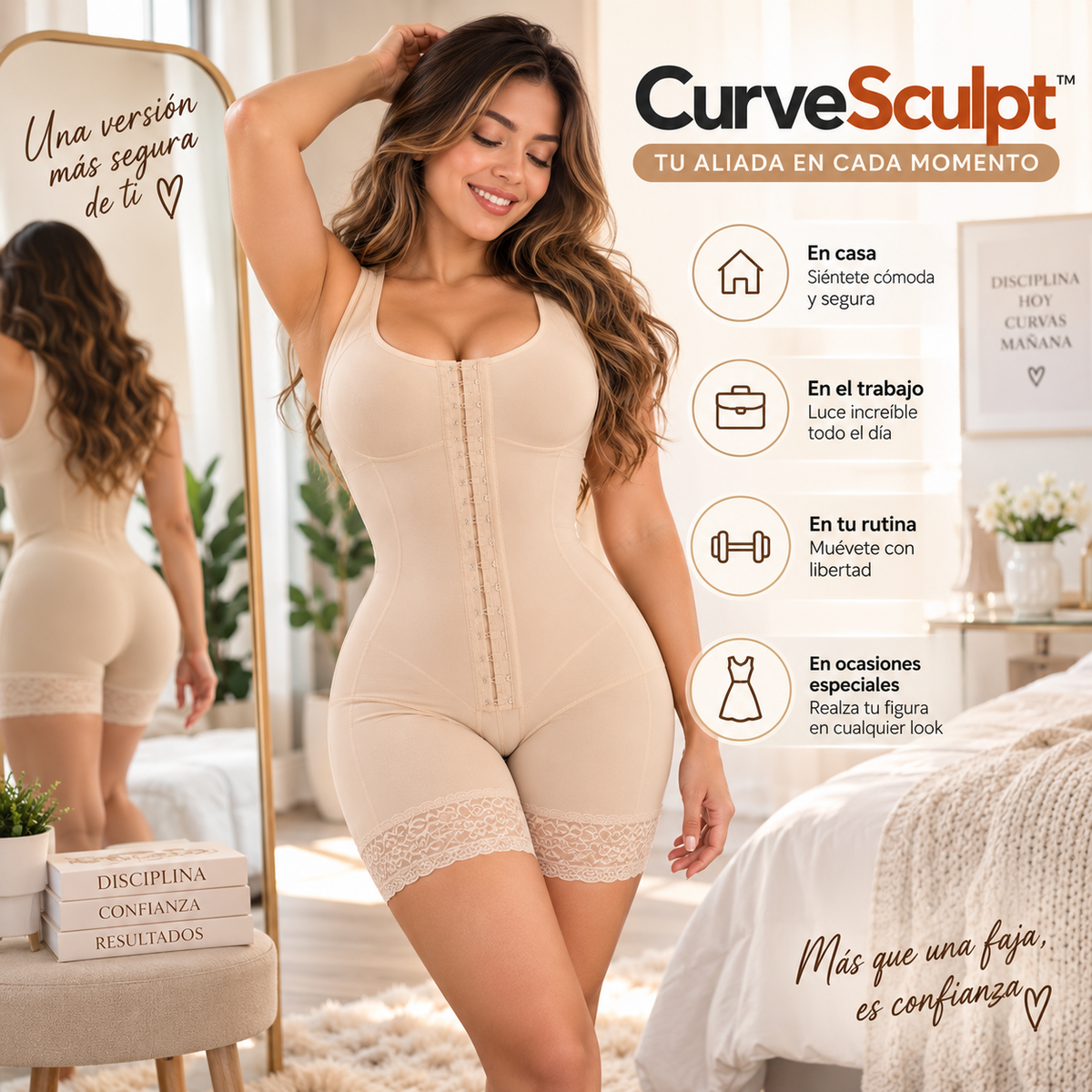 CurveSculpt™ — Faja Moldeadora Premium de Alta Compresión